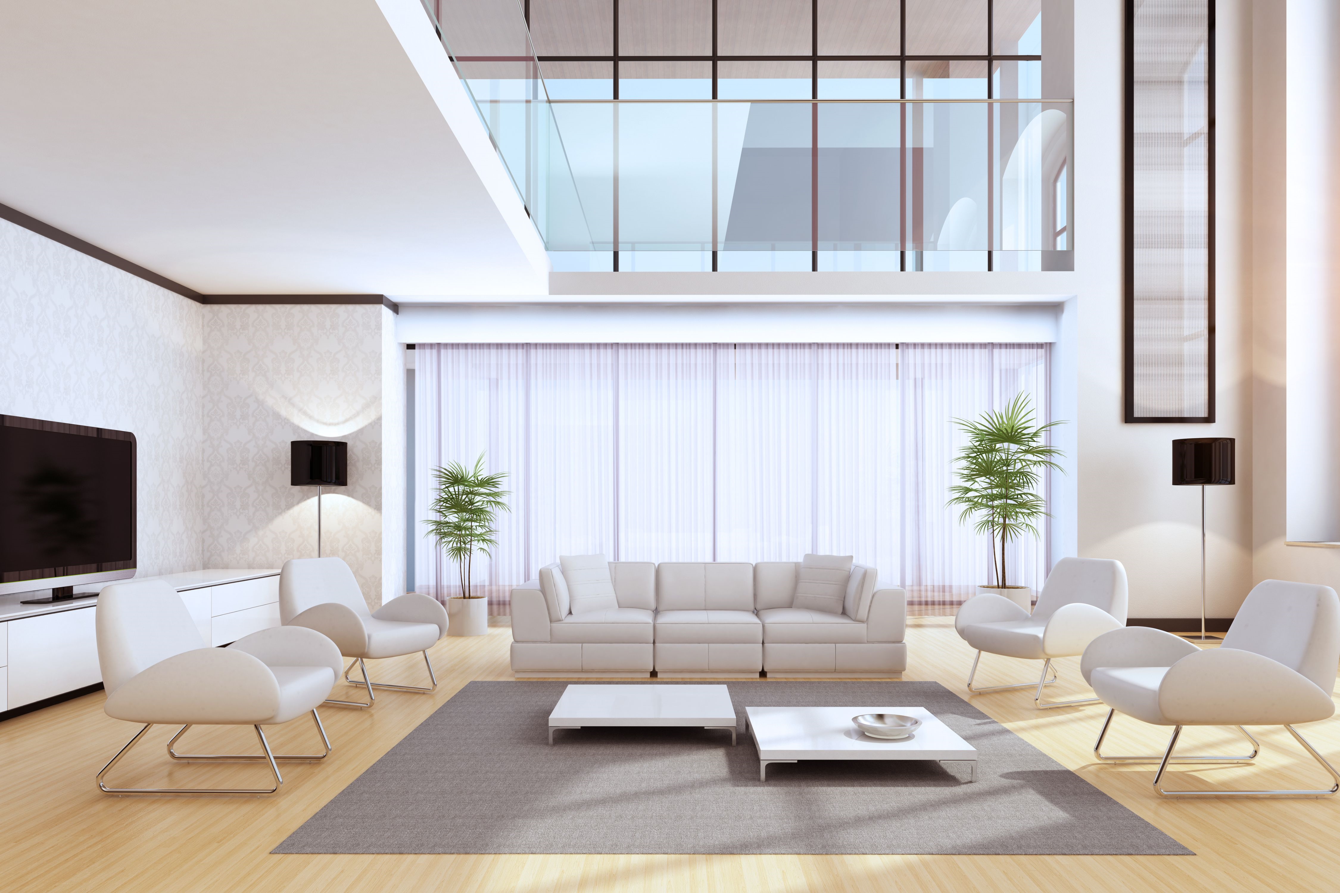 Luxury villa living room interior design 