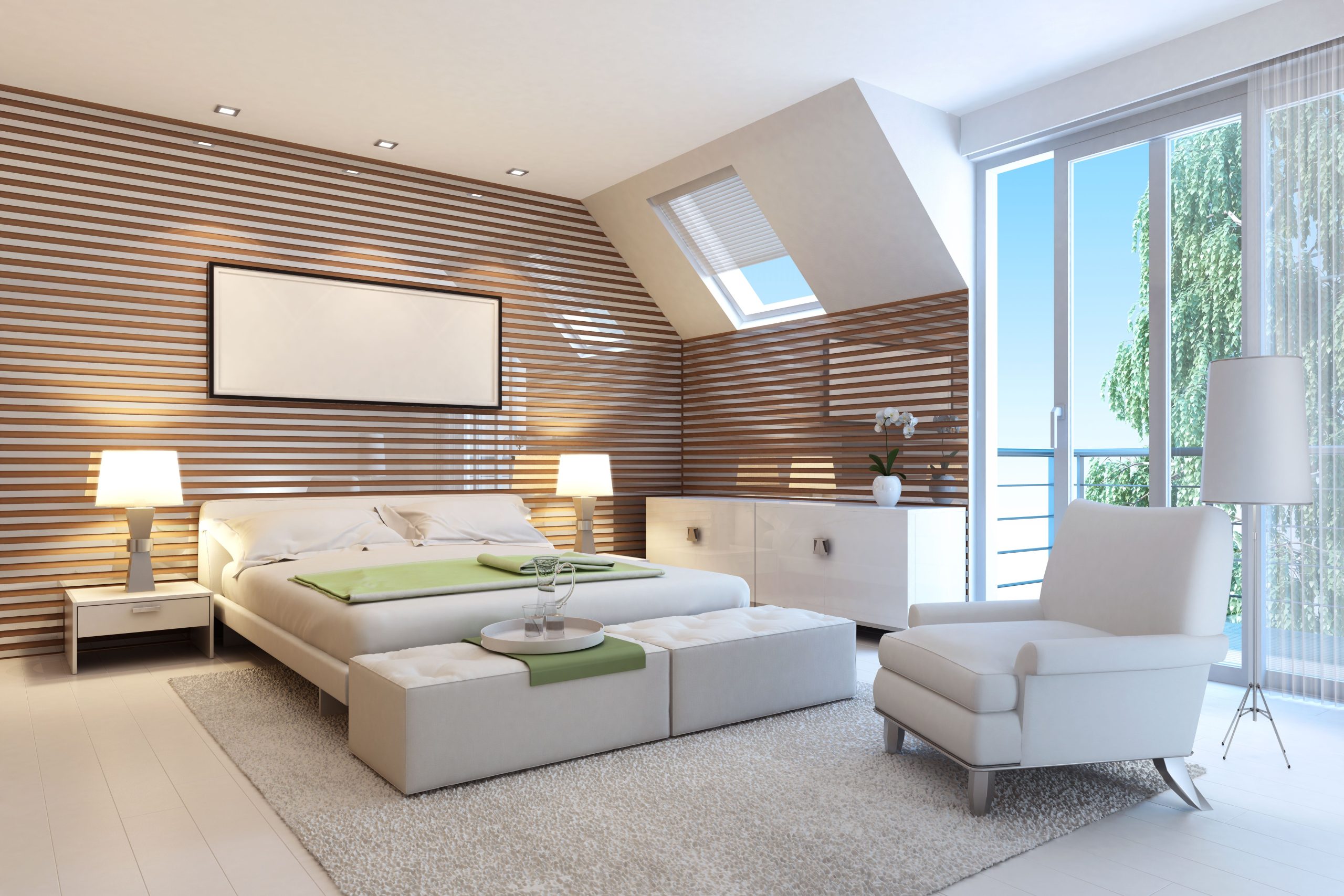 Small modern bedroom villa furniture