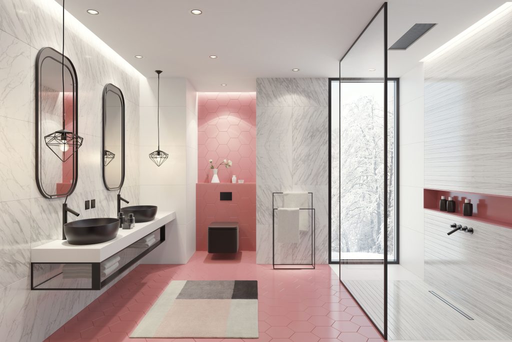 Modern villa bathroom
