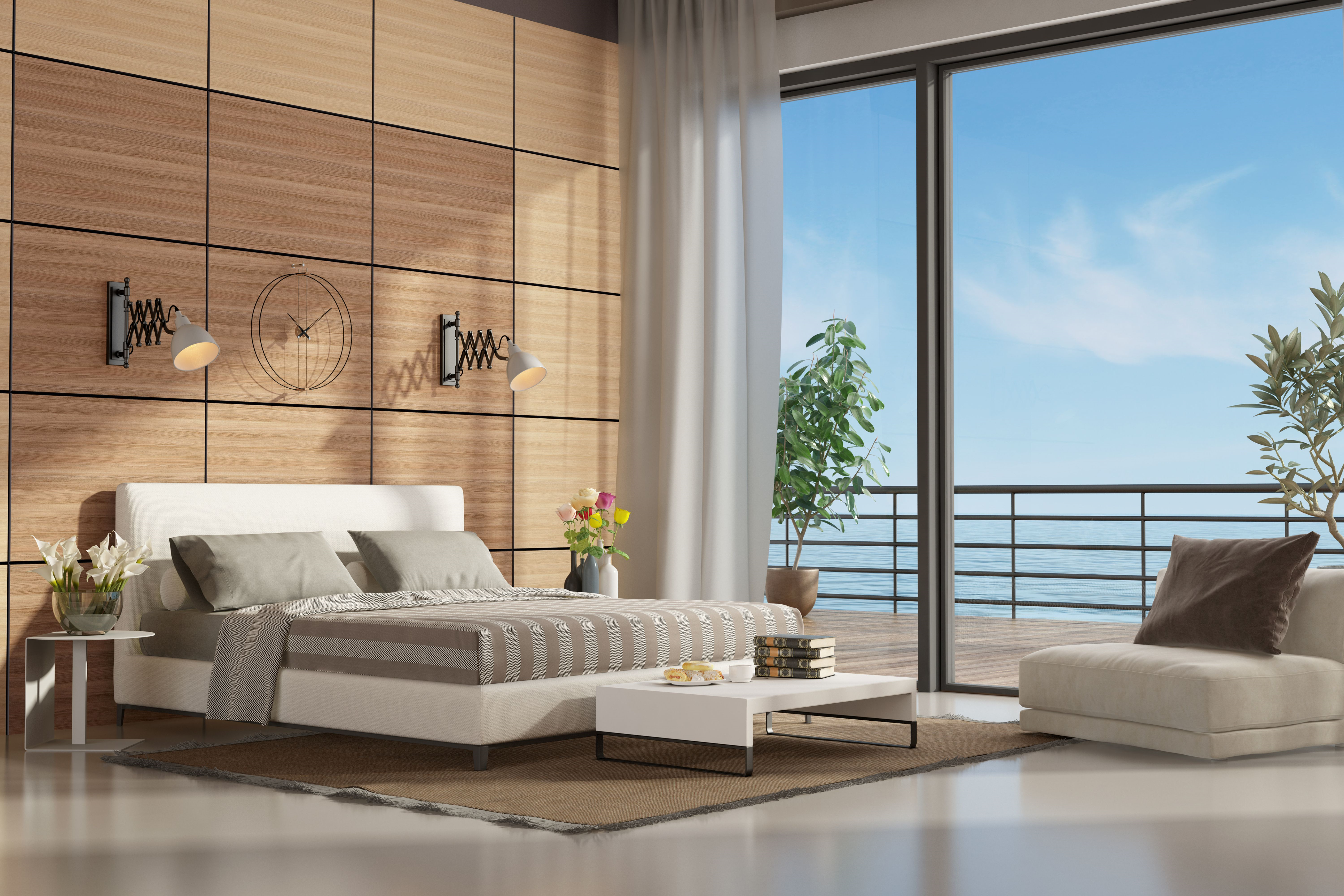 Modern bedroom villa furniture designs