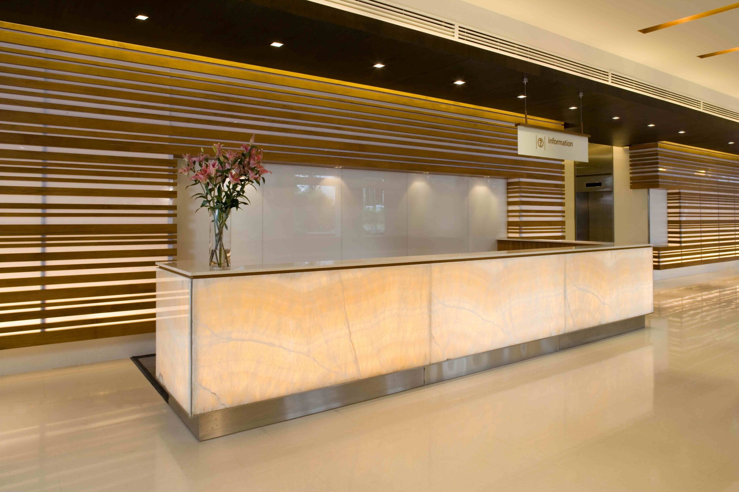 Hotel reception counter design