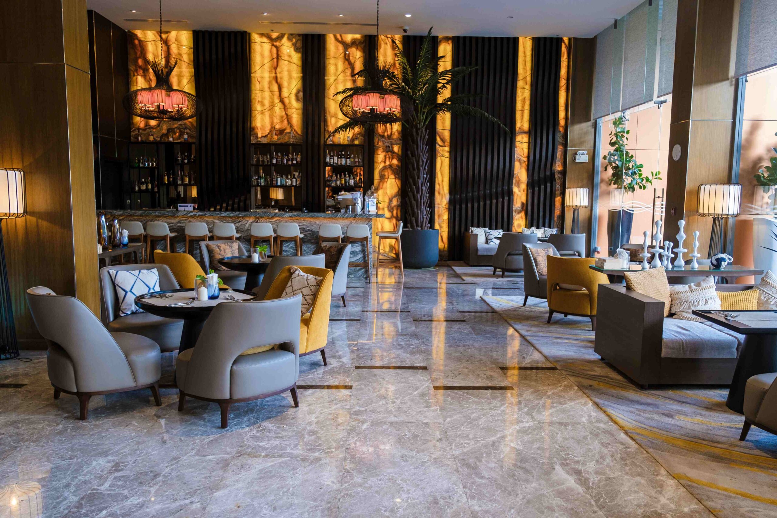 Luxury hotel restaurant interior design
