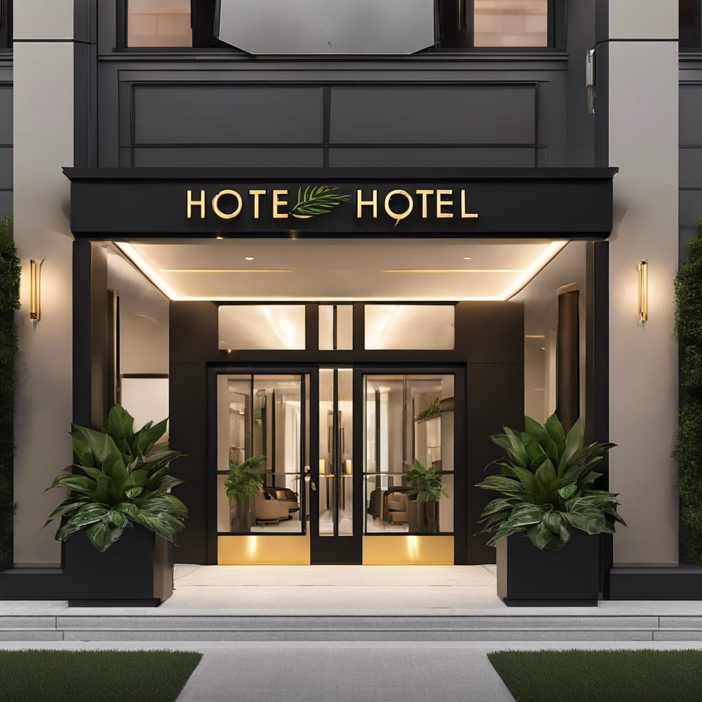 Small hotel entrance design ideas