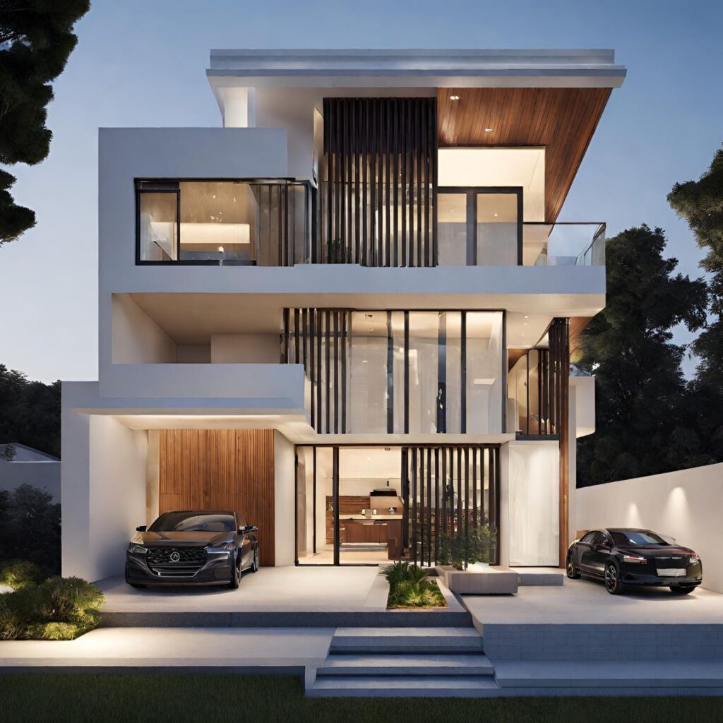Modern villa facade ideas